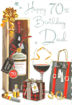 Picture of WONDERFUL DAD 70TH BIRTHDAY CARD